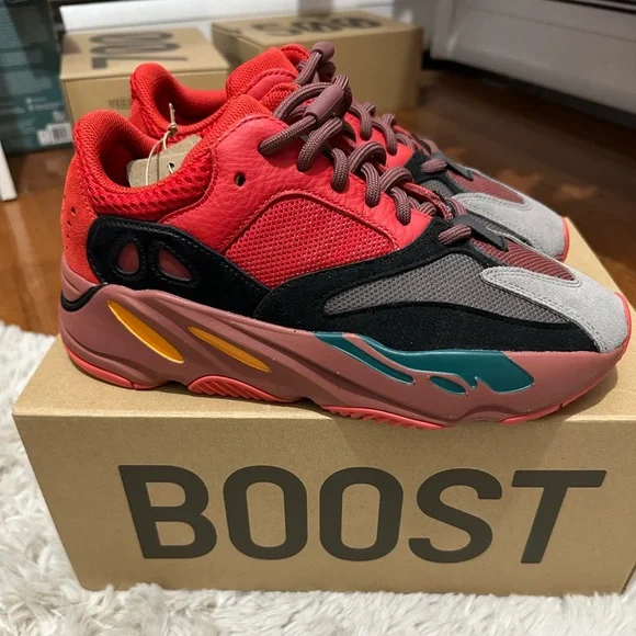 adidas gazelle silver green womens adidas Yeezy Boost 700 Hi-Res Red – Uphead main image 0